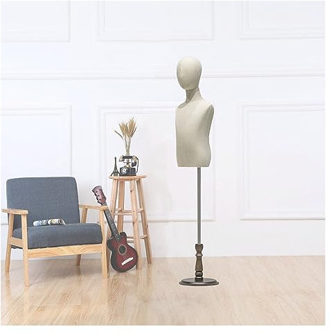 schneiderpuppe Kinder Schaufensterpuppe Schneiderpuppe Torso Mit Kopf, Einstellbar Schneiderbüste Für Kleinkinder Mit Rundem Holzfuß Für Window Shop Kleidung Display for Clothing Shop Dresses ( Color