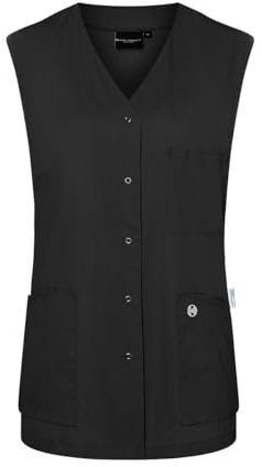 Karlowsky Ärmelloser Damenkasack Essential, aus nachhaltigem Material, 65% GRS Certified Recycled Polyester / 35% Conventional Cotton Artikel KS 67 - schwarz - Größe 48