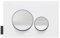Jacob Delafon Plaque de Commande, Double Touches Rondes Blanc Brillant