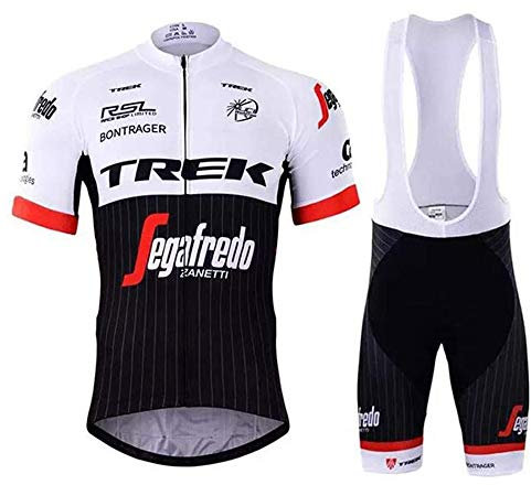 DEHIWI Herren Radtrikot Set Radsport Bekleidung Herren Sommer Atmungsaktiv Fahrrad Trikot Hose Set mit Gelpolster für Outdoor Sportarten MTB