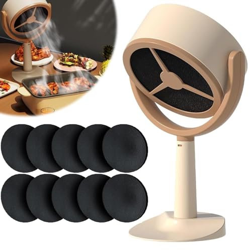 Purificador de humo portátil Purificador de humo portátil, mini purificador de humo de escritorio for interiores, campana extractora portátil, ventilador de escape con filtro de humo de potencia de sú