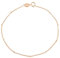 FRALHQFL S925-Sterlingsilber-Bohnenketten-Stapelarmband for Damen, einfacher Goldperlenschmuck(Material:Rose Gold)