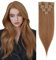 Rich Choices Clip in Extensions Echthaar 8 Stück Clip Extensions 25cm #6 Hellbraun Haarverlängerung Echthaar Remy Seidig Gerade Invisible Clip ins Haar Extensions Natürlich - Dünne Tressen