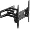 JXMTSPW Full Motion TV Wall Bracket for 32-65 Inch Curved Flat Screens TVs,Swivel Wall Mount Max VESA 400x400mm Holds up to 45kg,Adjustable Up and Down Tilt Extends Double Arms Wall Mount TV Bracket