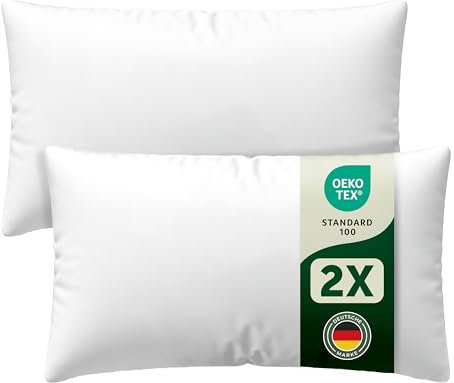 Blumtal Kissenfüllung 40x80 cm - Oeko-TEX zertifizierte Füllung Kissen 40 x 80 cm - 40x80cm Kissen Füllung aus Polyester - Pillow 40x80 Innenkissen 40x80 cm - Kissen Polster 40x80 - Füllkissen 40x80