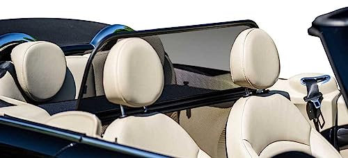 Aperta Windschott passend für Mini Cooper Cabrio (2009-2014) 100% Passgenau OEM Qualität Schwarz Windstop Windabweiser