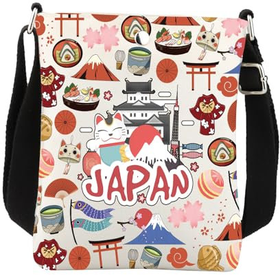 Japan Crossbody Bag Japan Gifts Japan Souvenir Gifts Japanese Lover Japanese Travel Crossbody Purse Bag
