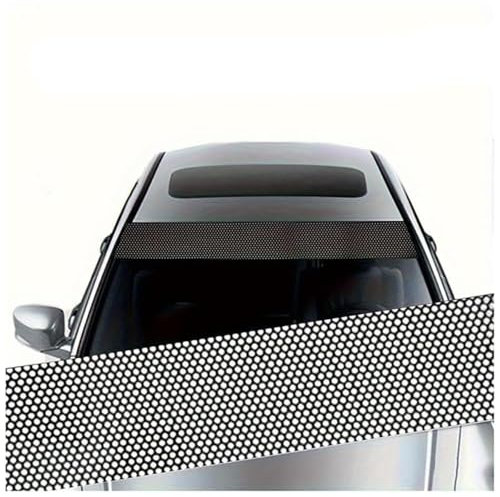VUXEEKDR AutoWindschutzscheibenaufkleber, Für BMW M2 (G87) Coupe 2022 2023 2024 Sonnenblenden Folienstreifen,Sonnenschutzleiste die Frontscheibe dekorative Aufkleber,B
