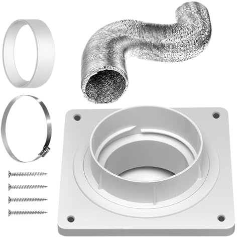 AC Fenster Abluft Set Hitzebeständiger Dichtungsring-Plattenadapter
