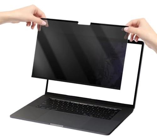 Woalopted Protector de Privacidad para Portátil | Filtro Removible AntiReflejos | Protector Magnético De Privacidad,para Estudio Café Aeropuerto Estación De Trabajo Escritorio Viaje Espacio Público