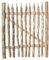 Zauntor Haselnuss Breite 100 cm x Höhe 90 cm - hochwertiges Gartentor für Staketenzäune - stabiles und witterungsbeständiges Holztor in 7 Größen