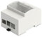 ITALTRONIC Hutschienen-Gehäuse für ODROID-C1, 4TE - Grau, Kunststoff, nicht wasserfest, mit Schrauben