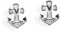 Heartbreaker Anker Ohrsstecker in Echtsilber/Kollektion Glaube & Liebe Hoffnung/Ohrringe aus 925 Sterlingsilber/Ohrstecker für Damen/LD GLH 21