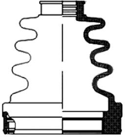 Borg & Beck BCB2820 Cv Joint Boot Kit To Fit Citroen Ford Honda Mazda-Inner