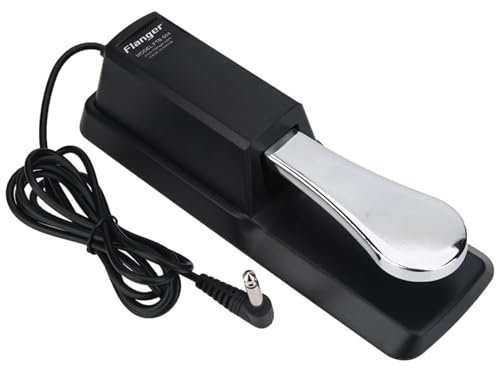 Dilwe Keyboard Sustain Pedal, Universal, Digital Klavier Fußpedal mit Rutschfester Unterseite, für wie Tyros usw. und Keyboards