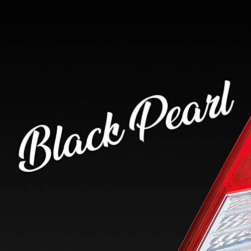 Hellweg Druckerei Black Pearl Fun Zubehör passend für Karibik Piraten Auto Aufkleber Sticker Heckscheibenaufkleber