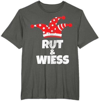 Karneval - Rut un Wiess - vintage look - Rot Weiss Köln T-Shirt