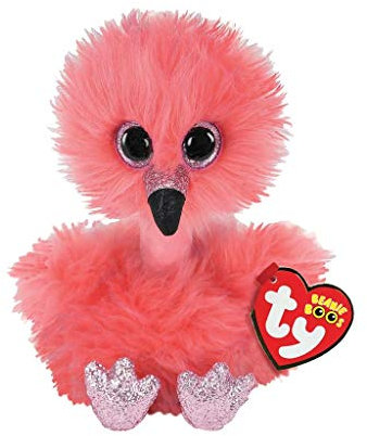 Ty - Beanie Boo's - Peluche Franny le Flamant, TY36381, Rose, 15 cm