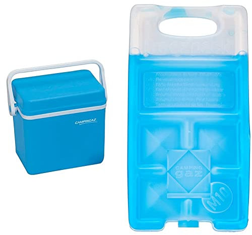 Campingaz 30060 Nevera Rígida, Azul, 10 l + 9377 Acumulador Frio, Unisex, Azul, 18 x 9 4 x 3 2 cm