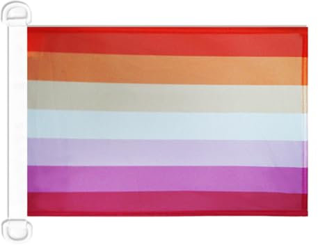 AZ FLAG Bandiera Navale Orgoglio Lesbica Tramonto 45x30cm - Bandiera Maritima Movimento Lesbico Sunset 30 x 45 cm speciale Nautismo, Padiglione Nautico
