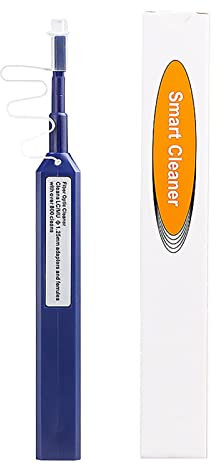 PW TOOLS Fibre Optique - Nettoyage des connecteurs Fibre Optique - Stylo Nettoyage Fibre Optique avec Plus 800 nettoyages pour LC/MU 1.25mm UPC Ferrules Type