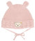 Steiff Unisex Baby Basic Bommel Beanie-Mütze, Silver PINK, 49