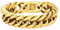 PROSTEEL Chain Bracelet for Men 17MM Width Cuban Link Bracelet Gold Plated Hip Hop Jewellery 19 CM for Mens Boys with Gift Box