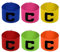 Deolven Kapitänsbinde, 6 Pcs Elastic Kapitäns Armbinde für Senioren Junior Fußball, Fussball Captain Armband, Netball Hockey Rugby Spielführer-armbinde für Jugendliche Rot/Gelb/Blau/Grün/Rosa/Orange