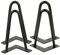 MINGYI Jambe de Table en Épingle à Cheveux, Lot de 4 Pieds Hairpin, Pieds Hauteur 20 cm, Pieds en Acier, Noir A