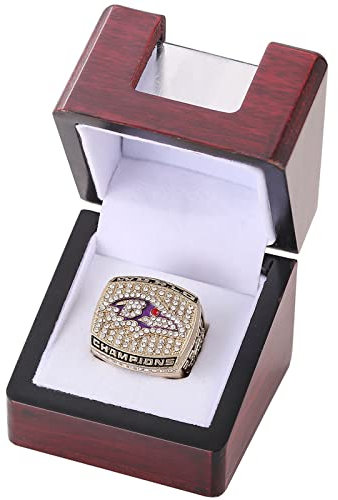 NVeeus Alle Vorherigen-Champion-Ring-Replik, Für Fans, Freunde Und Familie, Geschenk Zur Geburtstagskollektion,T Display-Box/2000 Ravens