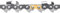 Husqvarna X- Cut C83S 24 inch Chainsaw Chain, 3/8 Pitch .058 Guage, 84 Drive Links