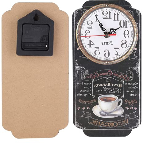Wanddekoration, stilvoll mit Aufhängehaken, Hängeuhr für Menschen für Cafés für Cafés und jeden anderen Ort, den Sie wollen.