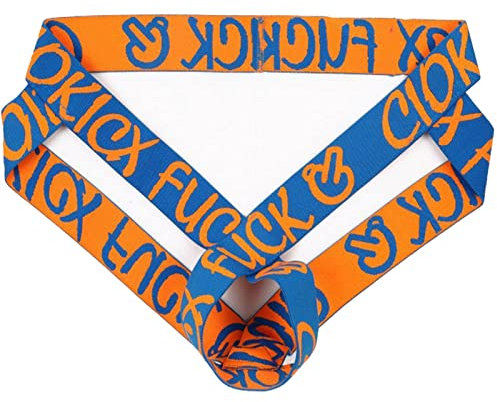 Faringoto Sexy Herren-Tanga, G-String, Ausbuchtung, Herren, Eisseide, Jockstrap Tanga, athletische Unterwäsche, blau, XL