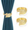 Vorhang Raffhalter Gardinenhalter Vorhang Halter Halterung Seil Vorhanghalter Kinderzimmer Mädchen Magnete Magnetische für Vorhänge Gardinen, 2 Stück Gold