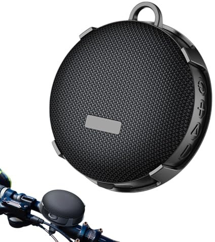 Altavoz Bluetooth IP67 a Prueba de Agua con Sonido Envolvente de Alta Definición para Ciclismo y Actividades Al Aire Libre (Negro)