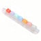 Ultraleichtes 7-in-1-Mehrzweck-Papierschneider-Lineal, Regenbogenfarbene Klinge, gerade, gewellt, gepunktet, perforiert, Punkte, Kerben, Bütten, Stanzlinienschneiden, Scrapbooking-Werkzeuge