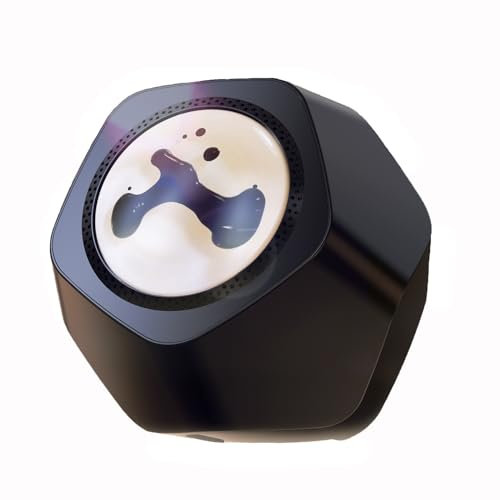 POWHA Altavoz magnético de Ritmo Musical Bluetooth, Altavoz de Ritmo ferrofluido con luz, Altavoz con Modo de Fluido magnético conmutable de 2 etapas, Gadgets geniales for Hombres (Color : Black)