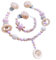 2er Set Individuell gestaltetes Babygeschenk personalisiertes baby geschenk mit Namen für Mädchen oder Junge Baby Geschenk personalisiert zur Geburt & Taufe (2er Set Bär Rosa)