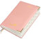 POPRUN Kalender 2025 Tagesplaner A5 Hardcover 21,5 x 14,5 cm (Jan.2025-Dez.2025), Tageskalender 1 Tag 1 Seite (Montag - Sonntag) mit PU-Leder, Monatliche Registerkarten - Zartrosa