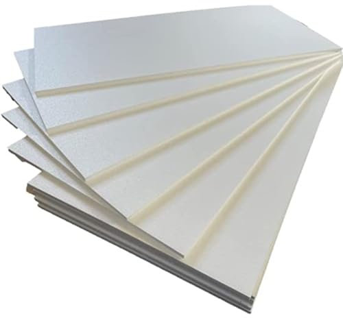 LoviStore Pannelli In Polistirolo 10 pezzi Lastre Fogli 100x50cm Spessore 1cm Multiuso Isolamento Termico Acustico Densità 15kg/mc Isolante Ideali per Copertura Imballaggio Coibentazione Cappotto