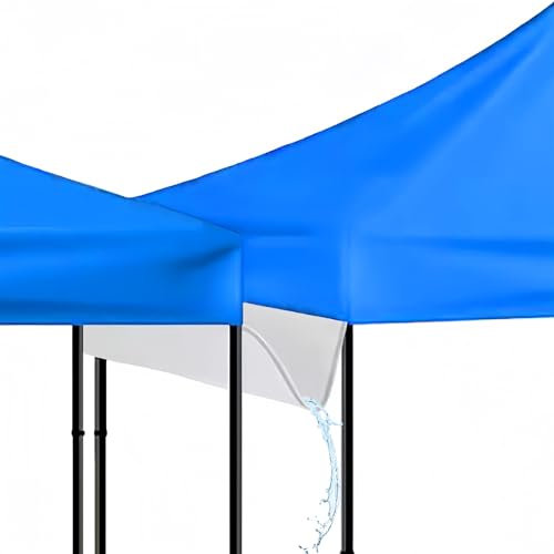SiKiWagz 10 Fuß Baldachin Regenrinne mit Klettverschlüssen Outdoor Zubehör für Instant Pop Up Baldachin Perfekt für Events und Partys