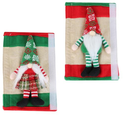 Hrtyvhin Manija multiusos para puerta de frigorífico, 2 piezas, decoración temática navideña, suministros de cocina, accesorio para el hogar