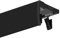 Voppi Doppel Gardinenstange Deckenschiene Metall Aluminium 200 cm schwarz elegant modern Set mit Froschrollen