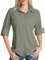 Yenwits Hemdbluse Damen UPF 50 UV Schutz Langarmshirt Atmungsaktiv Quick Dry Safari Kleidung Outdoor Wanderhemd Casual Tops für Reisen Sport Angeln Golf(5081,Grey Green,XL)