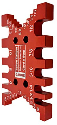 Stufentiefenmesser für Oberfräse und Tisch, hochpräzises Aluminium, Schwalbenschwanz-Vorrichtung, Zapfen-Messschieber, metrisches Kartenlehre