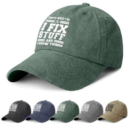 CheChury Baseball Cap für Herren und Damen Unisex Kappe Verstellbar Baseboard Baumwolle Baseballkappe für Herren Mütze Outdoor Baseballkappe Vintage Baseballmütze Basecap Retro Baseballcap,Grün