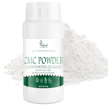 170g Food Grade CMC Tylose Powder Thickener & Stabilizer for Fondant | Gluten Free Water Retention Agent, Carboxymethyl Cellulose for Cake, Baking,Icing, Ice Cream, Frozen Food, Confections, Yogu