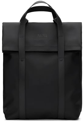 RAINS 2 Way Tote Backpack, Unisex for Men and Women, Black – Fits 16″ Laptop, Waterproof Commuter Backpack