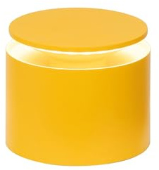 Zafferano, Push-Up Lampe, Kabellose, Wiederaufladbare Tischlampe mit Touch Control, Auch für den Außenbereich Geeignet, Dimmer, 2200-3000 K, Höhe 80-100 cm, Farbe Ocker