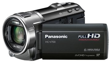 Panasonic V700 Full HD 1920x1080p 3D Ready Camcorder - Black (1MOS Sensor, 46x Intelligent Zoom, SD Card Rec, 28mm Wide Angle with Face Recognition) 3.0 in LCD (Renewed)